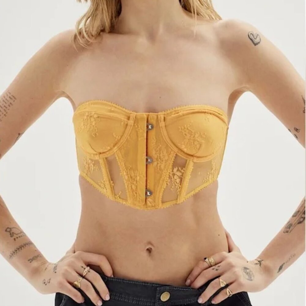 Out From Under Firecracker Lace Corset Women Size… - image 3